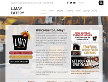 Tablet Screenshot of lmayeatery.com